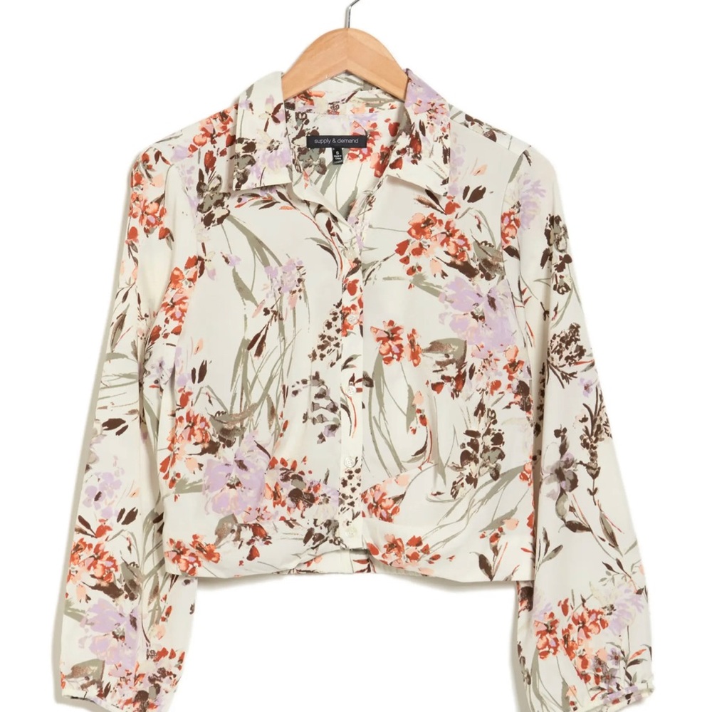 Quincy Long Sleeve Floral Top S &D